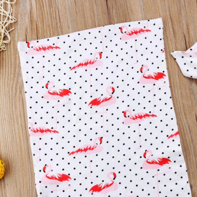 

Newborn Baby Flamingo Blanket Swaddle Muslin Wrap Swaddling Sleeping Headband
