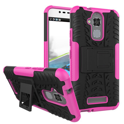 

Fivice Zenfone 3 max52"ZC520TL Case TPU anti-fall tire pattern back clip bracket phone case
