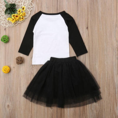 

Halloween Newborn Baby Girl Long Sleeve Tops Tutu Tulle Dress Outfits Clothes