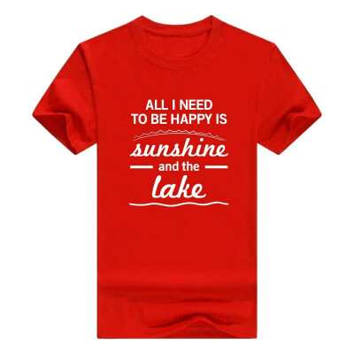 

All I Need To Be Happy Is Sunshine&The Lake Long Sleeve Mens T-Shirt