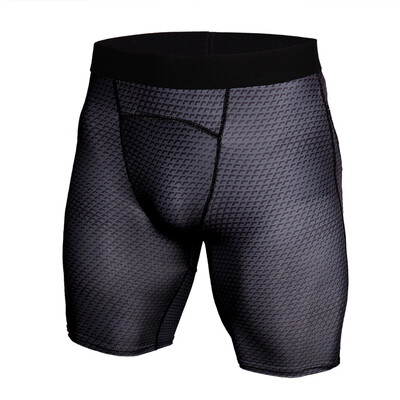 

Crocodile Grain Printing Quick Drying Elastic Gym Sports Running Tight Shorts Underwear for Men
