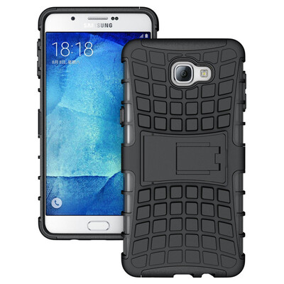 

Fivice Samsung A9 Case TPU anti-fall tire pattern back clip bracket phone case