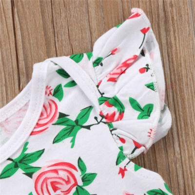 

Newborn Kids Baby Girls Romper Bodysuit Jumpsuit Outfit Set Sunsuit Clothes CA