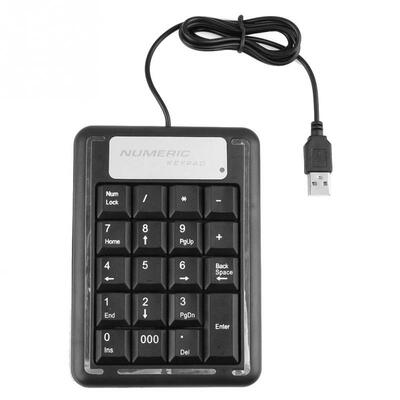 

USB Портативный беспроводной большой ключ Цифровая панель Цифровая клавиатура 18 Клавиши ноутбука мини-клавиатура Оптовая NUMLOCK Для для бухгалтера