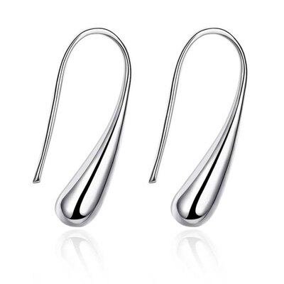 

MyMei 2x Female Earring Silver Pendant Fancy Earring Elegant Jewelry Gift