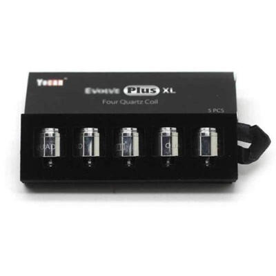 

Authentic Yocan Evolve Plus XL QDC Quard Quartz Replacement Coils With Caps