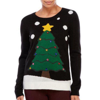 

Ladies Christmas Jumper Womens New 2018 Novelty Xmas Knitted Retro Sweater 2018
