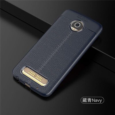 

Fivice Motorola Moto Z2 Play case Luxury leather TPU silicone anti-fall soft shell phone case