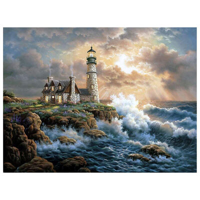 

UpperX 5D DIY Diamond Painting By Number Kitslighthouse14X18inch35X45CM