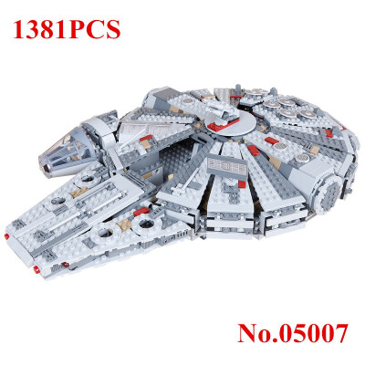 

Lepin 05007 Star Destroyer Small Millennium Falcon Bricks LegoINGs 10467 Model Building Blocks Toys For Child WARS