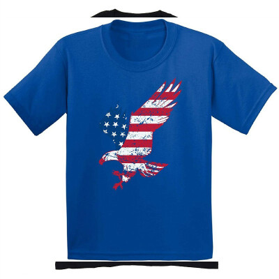 

Awkward Styles Youth USA Flag Eagle Patriotic Youth Kids T Shirt Tops Independence Day Gift 4th of July