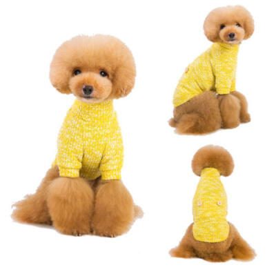 

US Pet Dogs Sweater Jumpsuit Clothes Puppy Soft Knit Costume Winter Warm Apparel