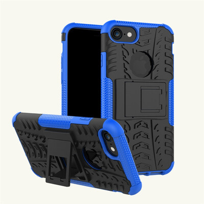 

Fivice iPhone 78 Case TPU anti-fall tire pattern back clip bracket phone case