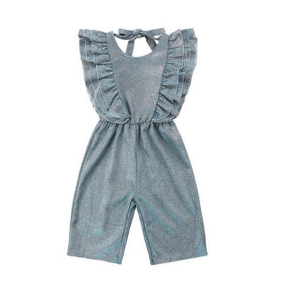 

Baby Girl Kid Casual Ruffle Backless Sequin Romper Jumpsuit Bodysuit Clothes