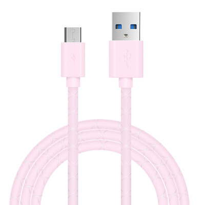 

Meiju Micro USB кабель для передачи данных / зарядный кабель 1 м M13 вишневый порошок для Android GM / Samsung / просо / Meizu / S