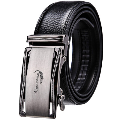 

Crocodile CROCODILE Men's Belt Business Series Leather Automatic Buckle Belt 13672088-01 Black