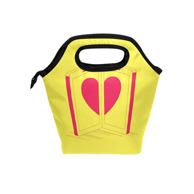 

Lunch Bag Tote Bag Loving Door Travel Picnic Organizer Lunch Holder Handbags Lunch Bag Box for Office