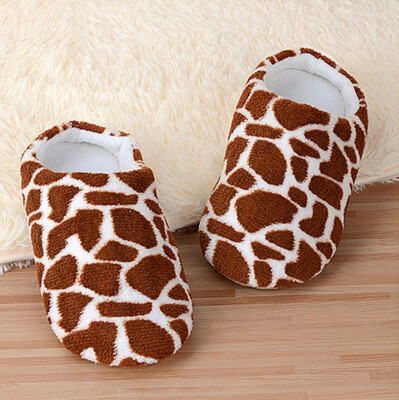 

Animal stripes soft soles cotton houseshoes