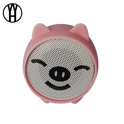 

WH New pig bluetooth speaker cartoon doll mini subwoofer TWS serial pair box