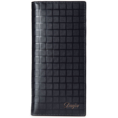

DANJUE (DANJUE) the first layer of leather business casual men's fashion trend of vertical open wallet 6017-2 black