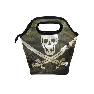 

Lunch Bag Tote Bag Jolly Roger Travel Picnic Organizer Lunch Holder Handbags Lunch Bag Box for Office