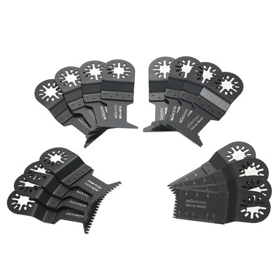 

KKmoon 16pcs Mix Oscillating Blade Kit Multi Tool Saw Blades for Dremel Fein Multimaster Makita Bosch Rockwell Sonicrafter Worx Mu