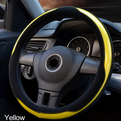 

1 Pcs Automobile Steering Wheel Cover durable fiber Fashion Multi-color Non-slip comfortable Car Interior Protection Accessories