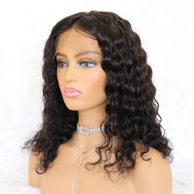 

Deep Wave 136 Lace Frontal Peruvian Virgin Human Hair Wig