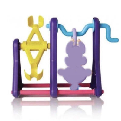 

Swing Playground Gym Climbing Stand Playset Toy for Interactive Finger Monkey Wo