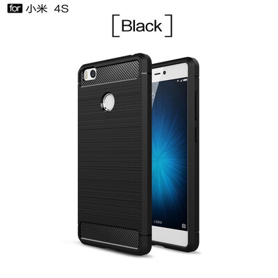 

Fivice Xiaomi Mi 4S case Luxury brushed carbon fiber TPU soft shell