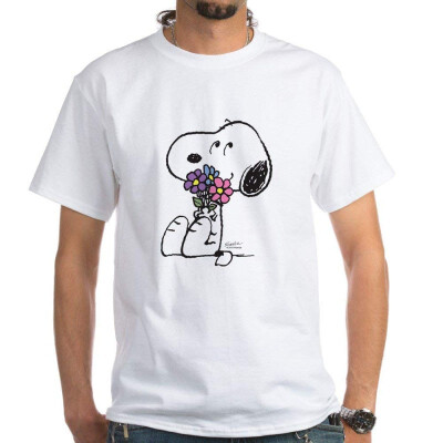 

CafePress - Springtime Snoopy White T-Shirt - 100 Cotton T-Shirt White