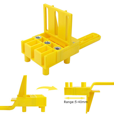 

Handheld Woodworking Dowel Jig Fit for 6 8 10mm Drill Bits Wood Drilling Doweling Hole Saw Tools Punch Locator with Metal Sleeve