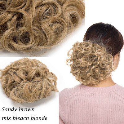 

Scrunchy Updo Combs Clip in Bun Claw Jaw on Donut Hairpiece Drawstring Wrap Around Straight Messy Wavy Chignons