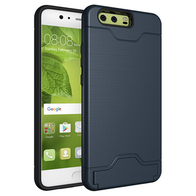 

Fivice Huawei P10 Plus Case TPU all-inclusive anti-drop brushed card with bracket mobile phone case