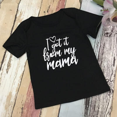 

Mamas Women Mother Tops Kids Girls Daughter Summer Tee T-shirt Clothes Outfits