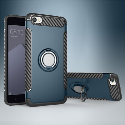 

Fivice Xiaomi Redmi note 5A case PC metal ring shell magnetic car bracket TPU phone case