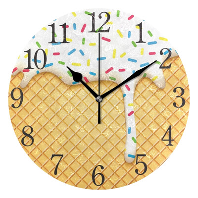 

Wall Clock Arabic Numerals Design Wafer Cake With Glaze Round