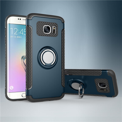 

Fivice Samsung Galaxy S7 edge case PC metal ring shell magnetic car bracket TPU phone case