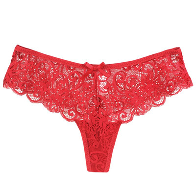 

Fashion Women Underwear Solid Lace Thongs Panties T Word Pants Ladies Briefs