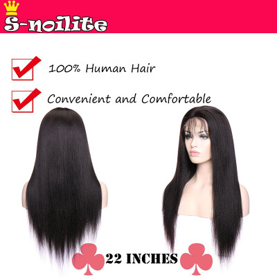 

10-22 Inches Lace Front Human Hair Wigs Extensions Straight Virgin Human Hair Wigs With Hair Wigs For Women With Baby Hair