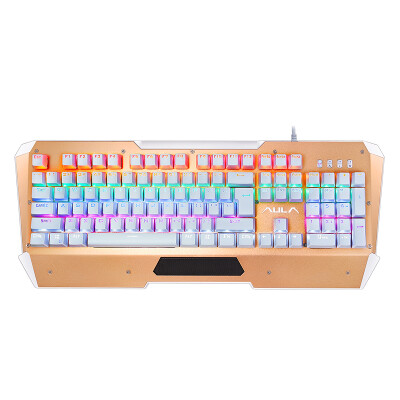 

Trolley (AULA) Spirit Blade Blind Machine Keyboard 104 Key Wired USB Game Keyboard Mechanical Green Axis