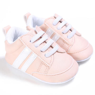 

Baby Kid Crib Sport Shoes Unisex Infant Lace Up Soft Sole Casual Shoes 0-18 M