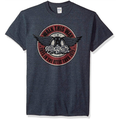 

Aerosmith Walk This Way 1975 Tour Adult T-shirt