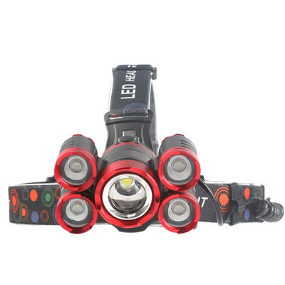 

NeillieN Headlamp fishing light searchlight5xT6 LED Headlampcamping light Outdoor lightingInduction headlamp18650 battery