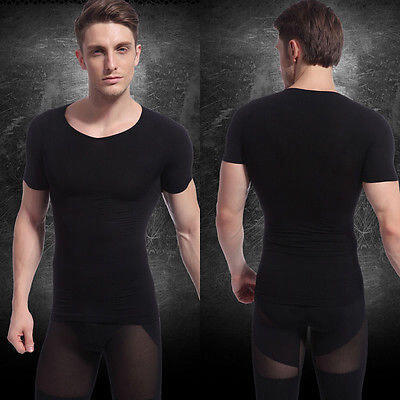 

MENS SLIMMING SHAPEWEAR UK GYNECOMASTIA VEST FOR MAN BOOBS MOOBS TOP FLAT CHEST