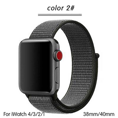 

Kebbit Nylon Sport Band for Apple Watch Series 4 3 2 1 38MM 42mm 40MM 44mm Soft Breathable Watch Strap Colorful iWatch Bands