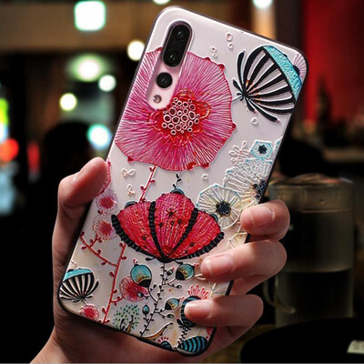 

Phone cases For Huawei MATE 20 PRO Covers Silicone Soft TPU 3D Emboss Patterned Fitted cases
