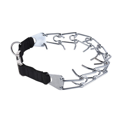 

Dog Prong Collar Pets Training Pinch Stainless Steel Gear with Adjustable Length Releasable Snap Buckle Updated Blunt Smooth Tip