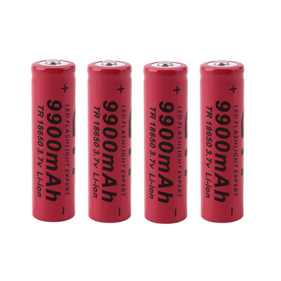 

1pc/2pc/4pc TR 18650 3.7V 9900mAh Rechargeable Li-ion Battery for LED Flashlight
