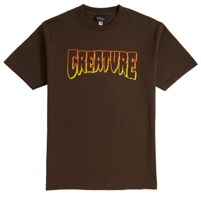 

Creature Logo Outline T-Shirt - Dark Chocolate